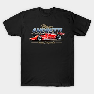 Mario Andretti Legends 80S Retro T-Shirt